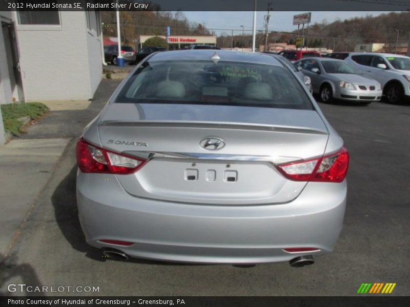 Radiant Silver / Gray 2012 Hyundai Sonata SE