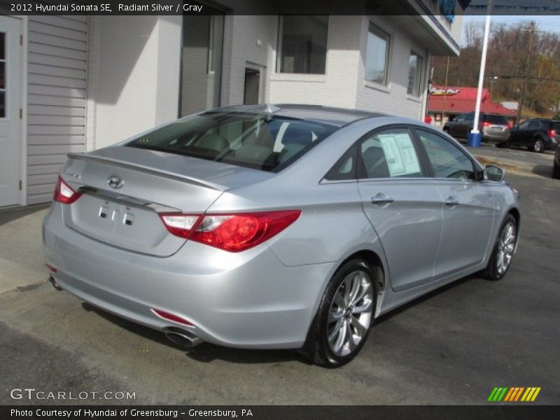 Radiant Silver / Gray 2012 Hyundai Sonata SE