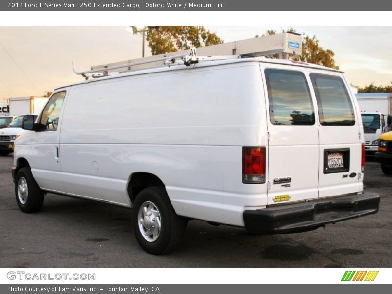 Oxford White / Medium Flint 2012 Ford E Series Van E250 Extended Cargo