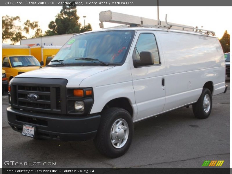Oxford White / Medium Flint 2012 Ford E Series Van E250 Extended Cargo