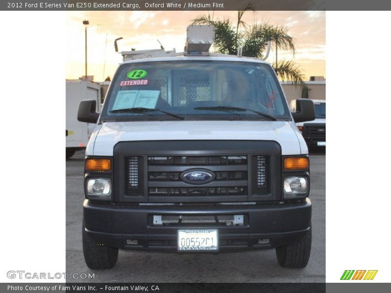 Oxford White / Medium Flint 2012 Ford E Series Van E250 Extended Cargo