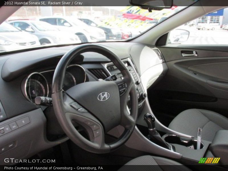 Radiant Silver / Gray 2012 Hyundai Sonata SE