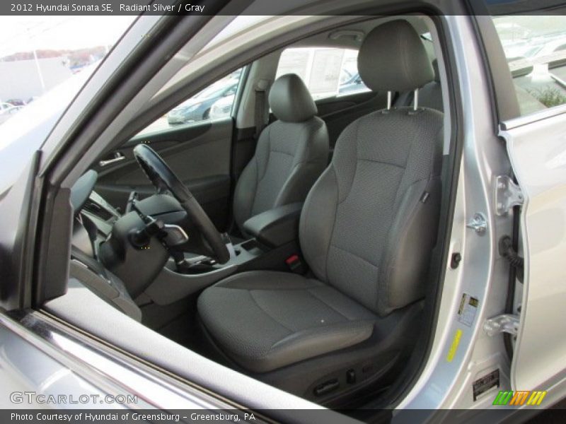 Radiant Silver / Gray 2012 Hyundai Sonata SE