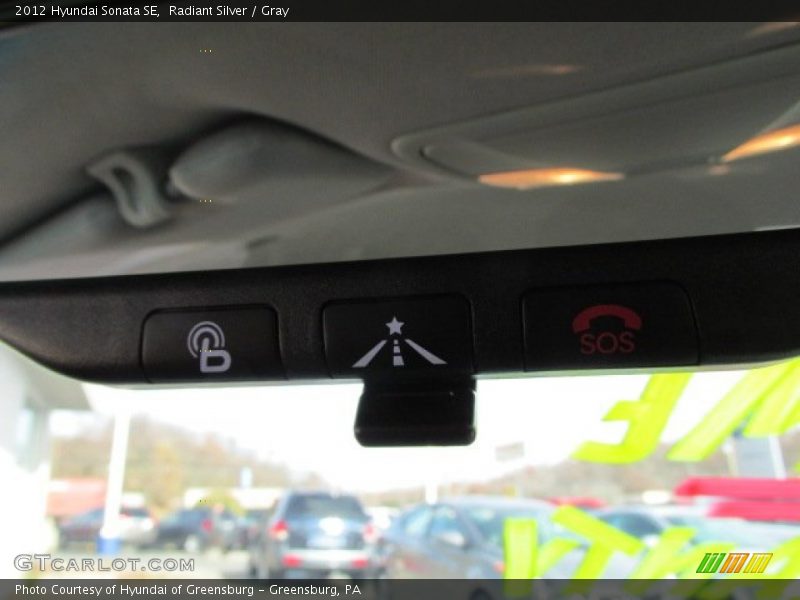 Radiant Silver / Gray 2012 Hyundai Sonata SE