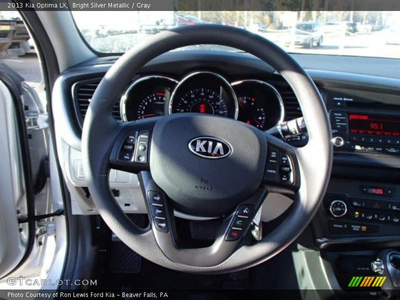 Bright Silver Metallic / Gray 2013 Kia Optima LX