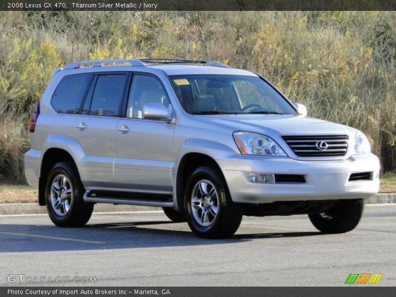 Titanium Silver Metallic / Ivory 2008 Lexus GX 470