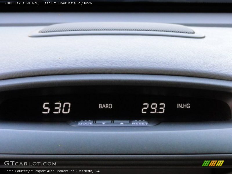Titanium Silver Metallic / Ivory 2008 Lexus GX 470