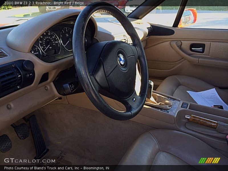 Bright Red / Beige 2000 BMW Z3 2.3 Roadster