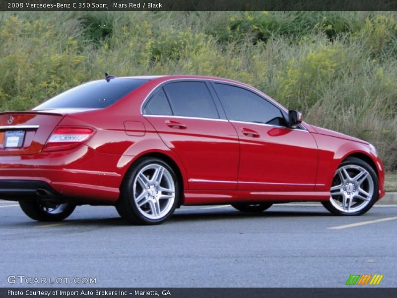 Mars Red / Black 2008 Mercedes-Benz C 350 Sport