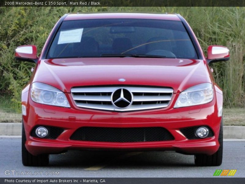 Mars Red / Black 2008 Mercedes-Benz C 350 Sport