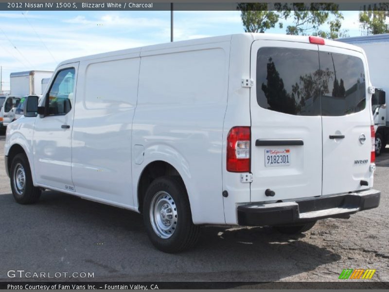 Blizzard White / Charcoal 2012 Nissan NV 1500 S