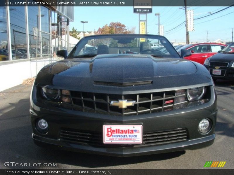Ashen Gray Metallic / Black 2013 Chevrolet Camaro SS/RS Convertible