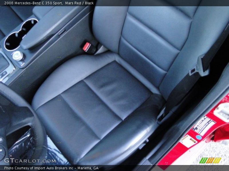 Mars Red / Black 2008 Mercedes-Benz C 350 Sport