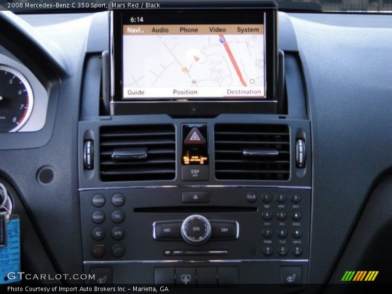 Mars Red / Black 2008 Mercedes-Benz C 350 Sport