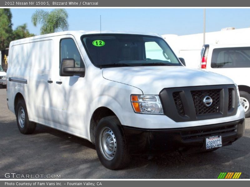 Blizzard White / Charcoal 2012 Nissan NV 1500 S