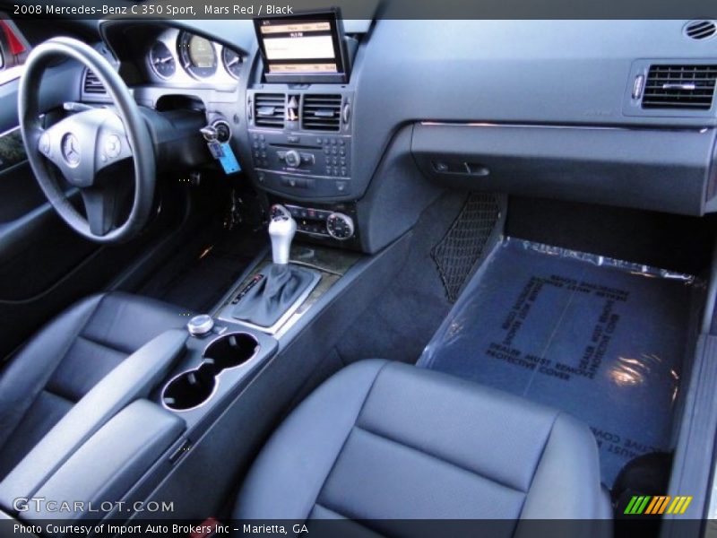 Mars Red / Black 2008 Mercedes-Benz C 350 Sport
