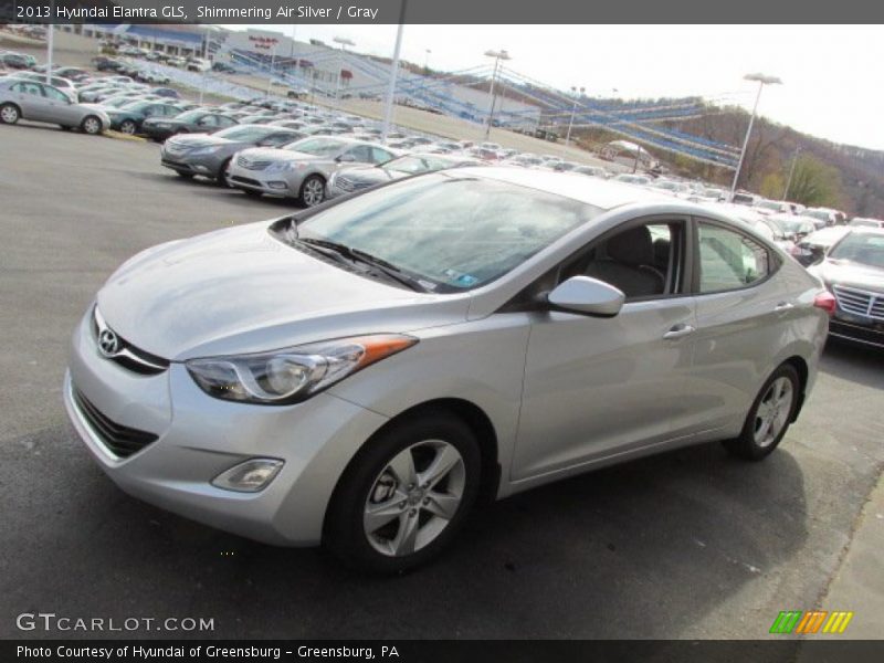 Shimmering Air Silver / Gray 2013 Hyundai Elantra GLS