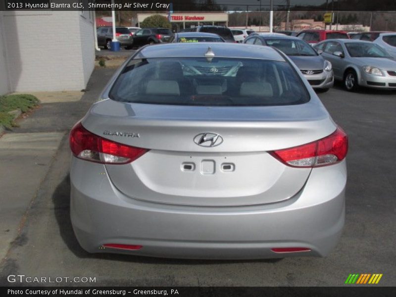Shimmering Air Silver / Gray 2013 Hyundai Elantra GLS