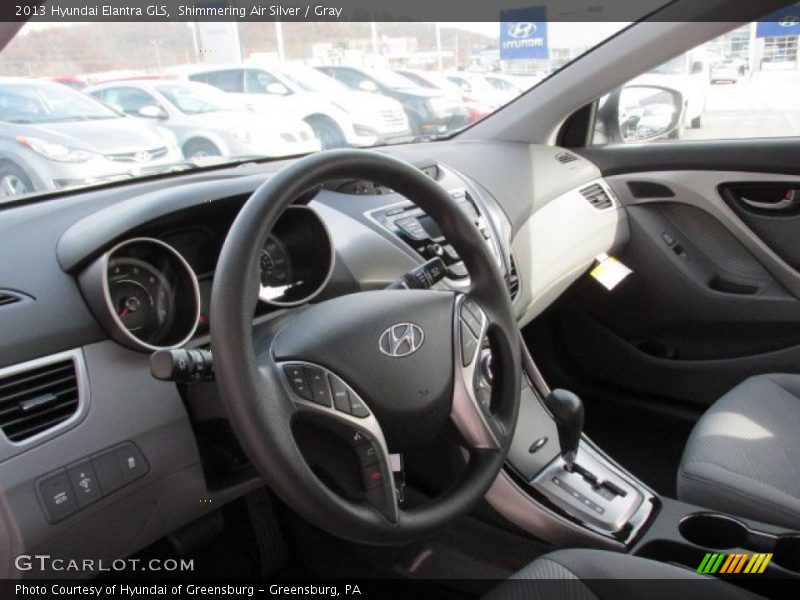 Shimmering Air Silver / Gray 2013 Hyundai Elantra GLS