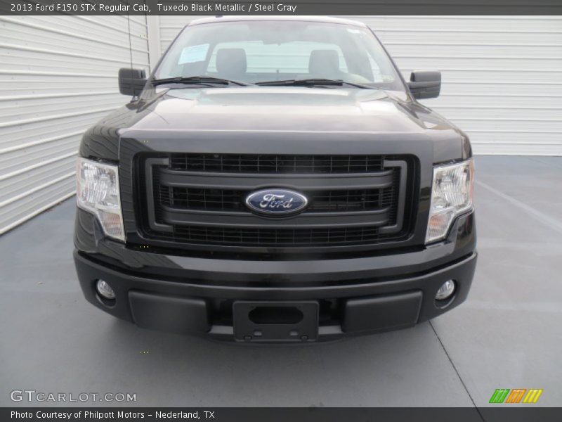 Tuxedo Black Metallic / Steel Gray 2013 Ford F150 STX Regular Cab