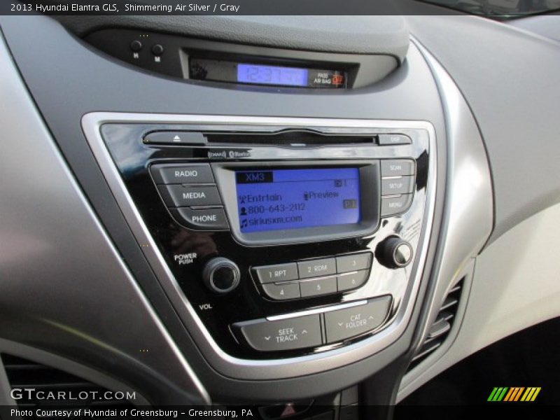 Shimmering Air Silver / Gray 2013 Hyundai Elantra GLS