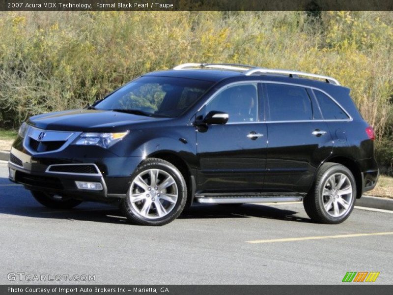 Formal Black Pearl / Taupe 2007 Acura MDX Technology