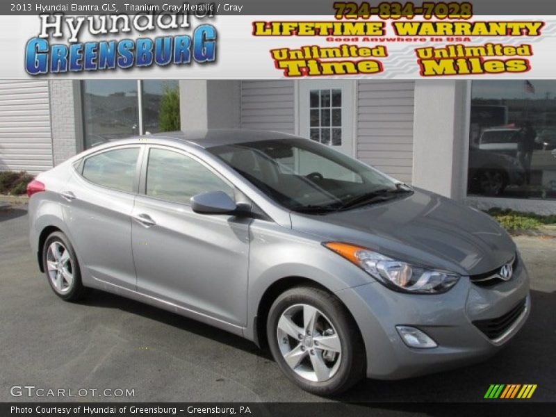 Titanium Gray Metallic / Gray 2013 Hyundai Elantra GLS