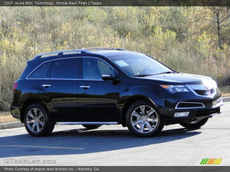 Formal Black Pearl / Taupe 2007 Acura MDX Technology