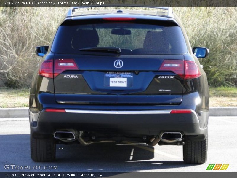 Formal Black Pearl / Taupe 2007 Acura MDX Technology