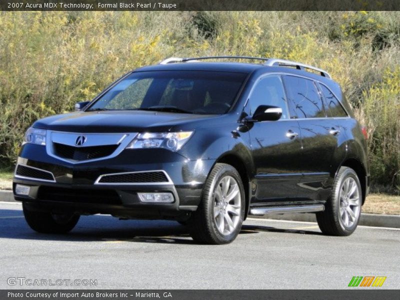 Formal Black Pearl / Taupe 2007 Acura MDX Technology