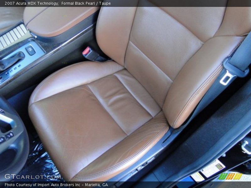 Formal Black Pearl / Taupe 2007 Acura MDX Technology