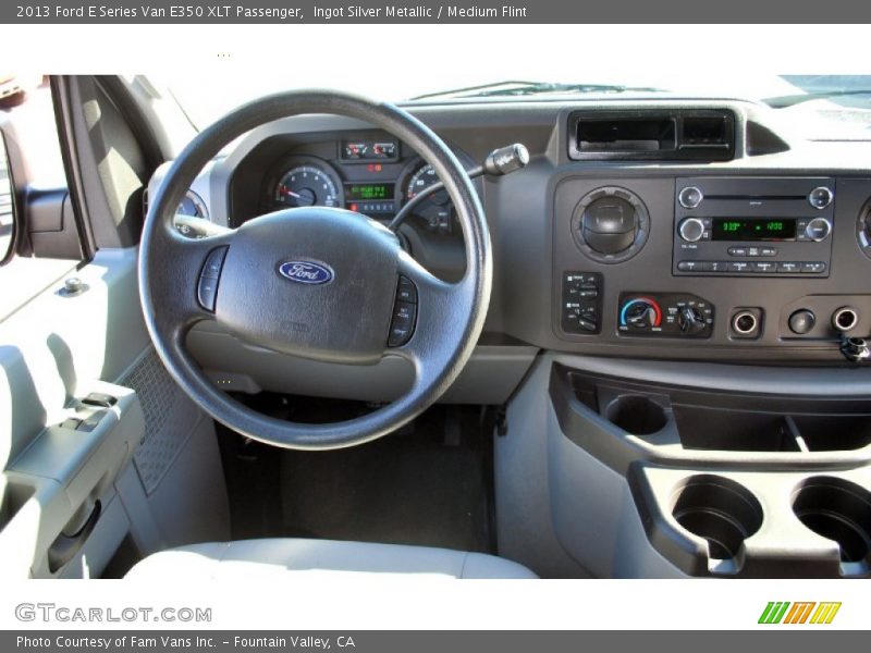 Ingot Silver Metallic / Medium Flint 2013 Ford E Series Van E350 XLT Passenger