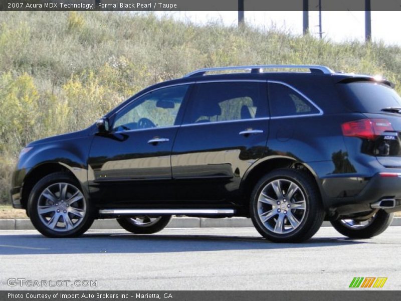 Formal Black Pearl / Taupe 2007 Acura MDX Technology