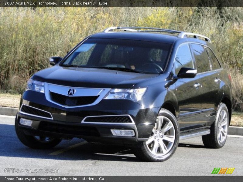 Formal Black Pearl / Taupe 2007 Acura MDX Technology