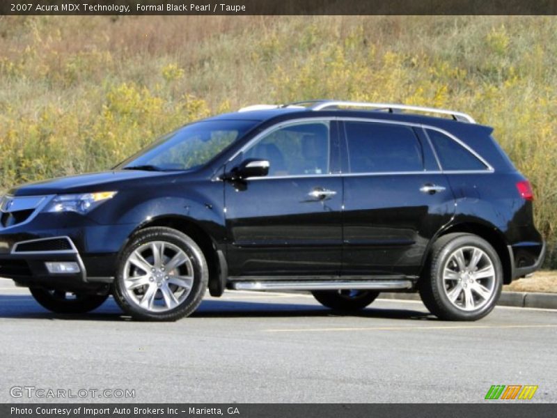 Formal Black Pearl / Taupe 2007 Acura MDX Technology