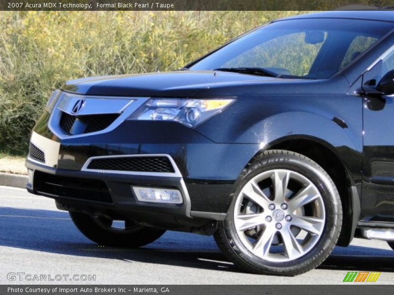 Formal Black Pearl / Taupe 2007 Acura MDX Technology