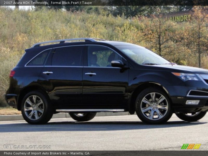 Formal Black Pearl / Taupe 2007 Acura MDX Technology