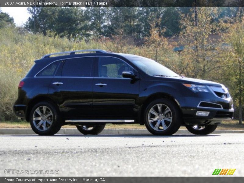 Formal Black Pearl / Taupe 2007 Acura MDX Technology