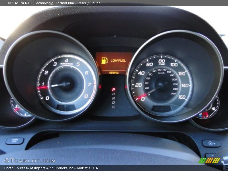  2007 MDX Technology Technology Gauges