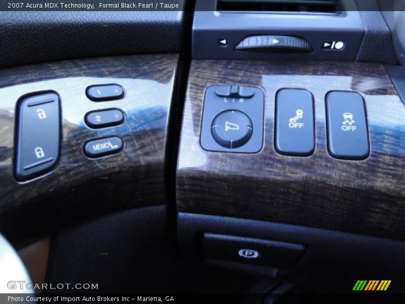 Formal Black Pearl / Taupe 2007 Acura MDX Technology