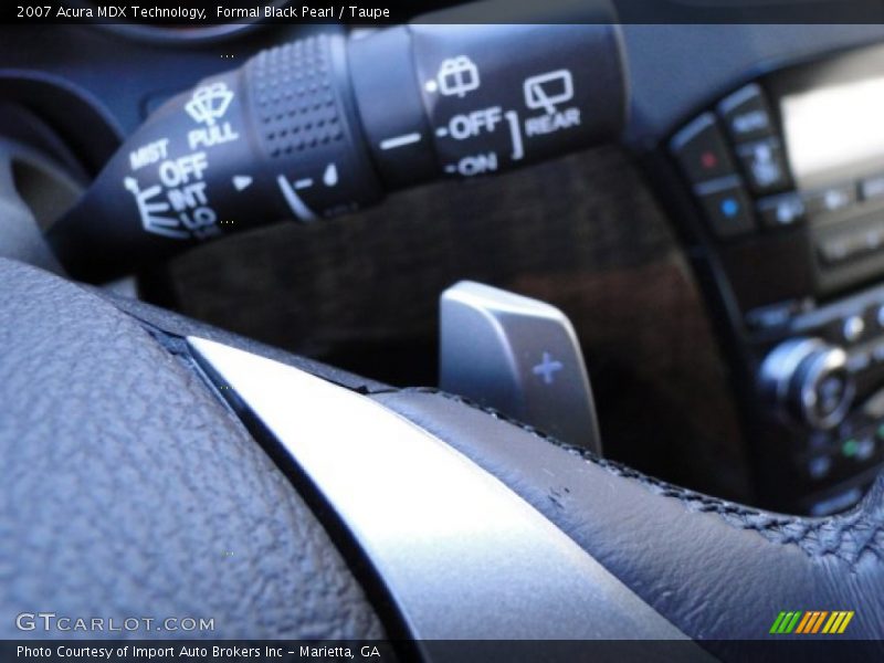 Formal Black Pearl / Taupe 2007 Acura MDX Technology