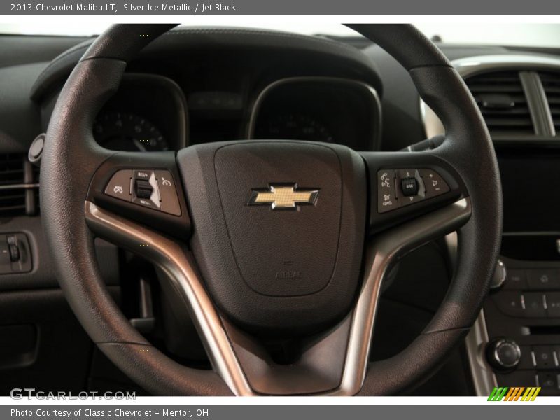 Silver Ice Metallic / Jet Black 2013 Chevrolet Malibu LT