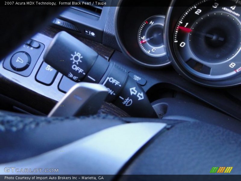 Formal Black Pearl / Taupe 2007 Acura MDX Technology