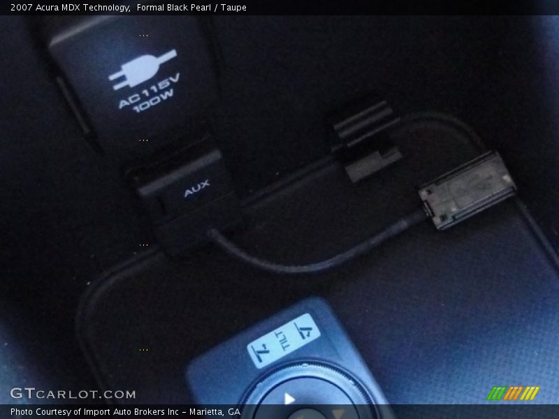 Formal Black Pearl / Taupe 2007 Acura MDX Technology