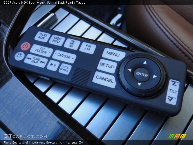 Formal Black Pearl / Taupe 2007 Acura MDX Technology