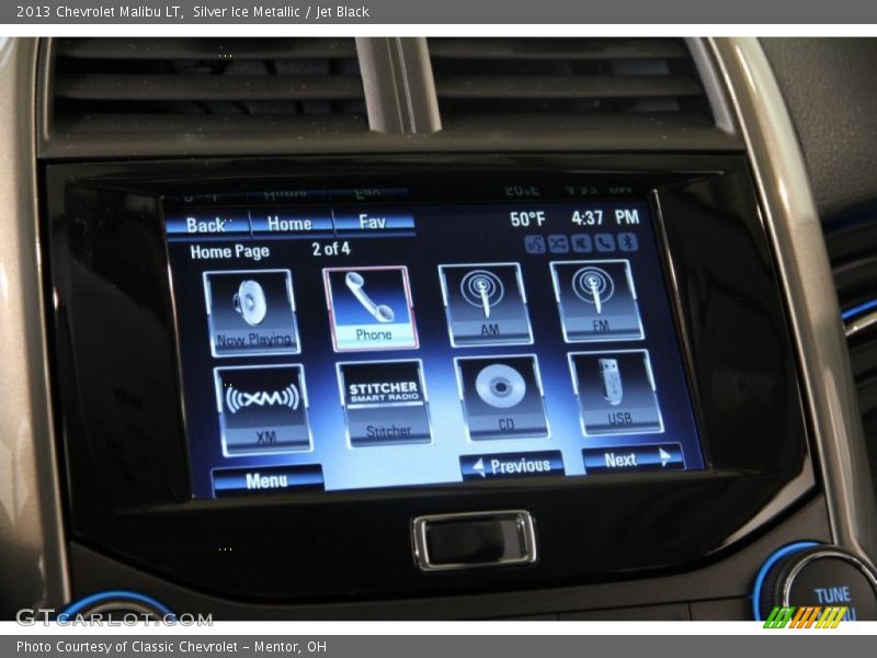 Silver Ice Metallic / Jet Black 2013 Chevrolet Malibu LT