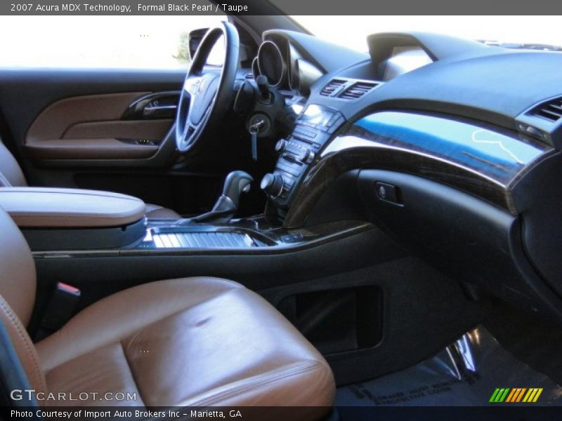 Formal Black Pearl / Taupe 2007 Acura MDX Technology