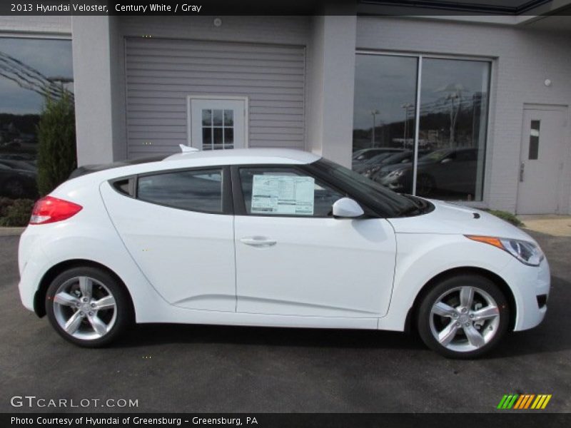 Century White / Gray 2013 Hyundai Veloster