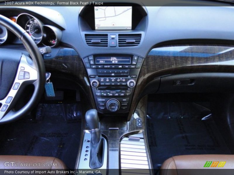 Formal Black Pearl / Taupe 2007 Acura MDX Technology