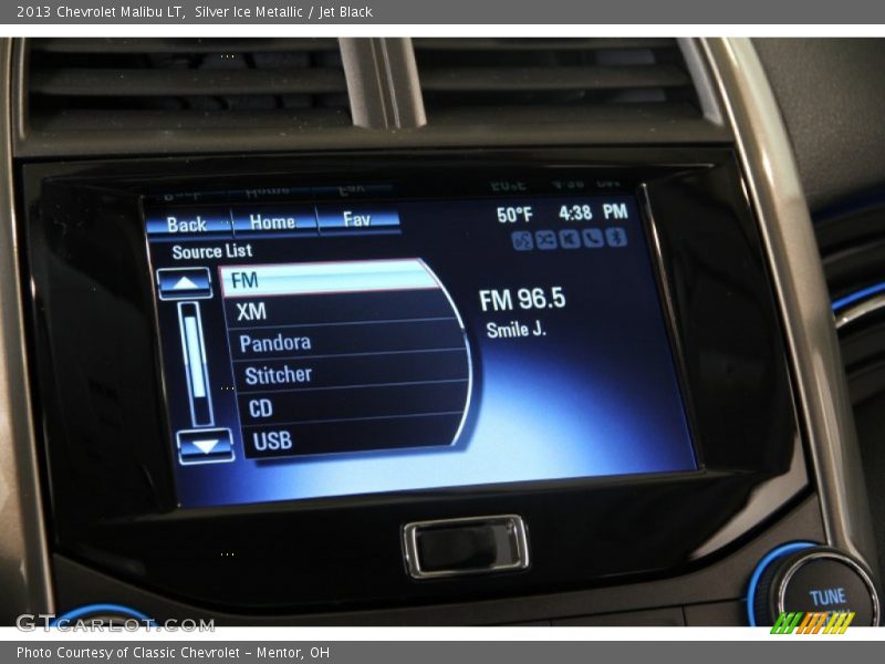 Silver Ice Metallic / Jet Black 2013 Chevrolet Malibu LT